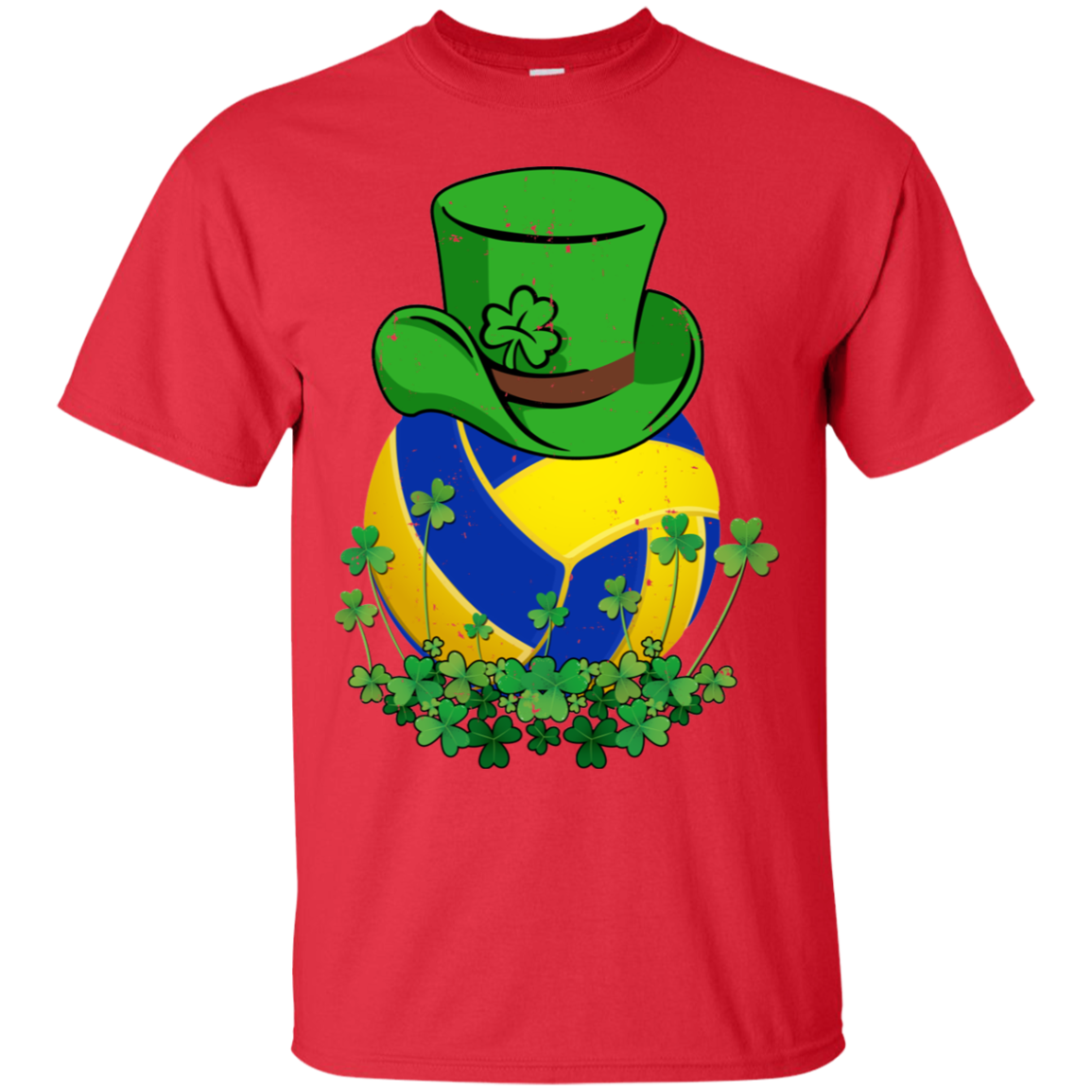 Shamrock Volleyball Leprechaun St Patricks Day T-Shirt & Hoodie | Teecentury.com