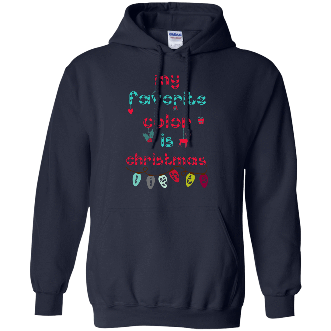 My Favorite Color Is Christmas Light T-Shirt & Hoodie | Teecentury.com