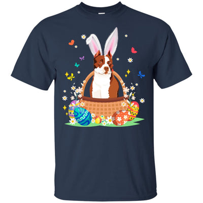 Pit bull Bunny Hat Rabbit Easter Eggs T-Shirt & Hoodie | Teecentury.com