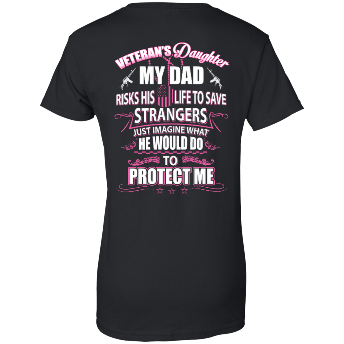 Veteran's Daughter My Dad Risks His Life To Save Strangers T-Shirt & Hoodie | Teecentury.com