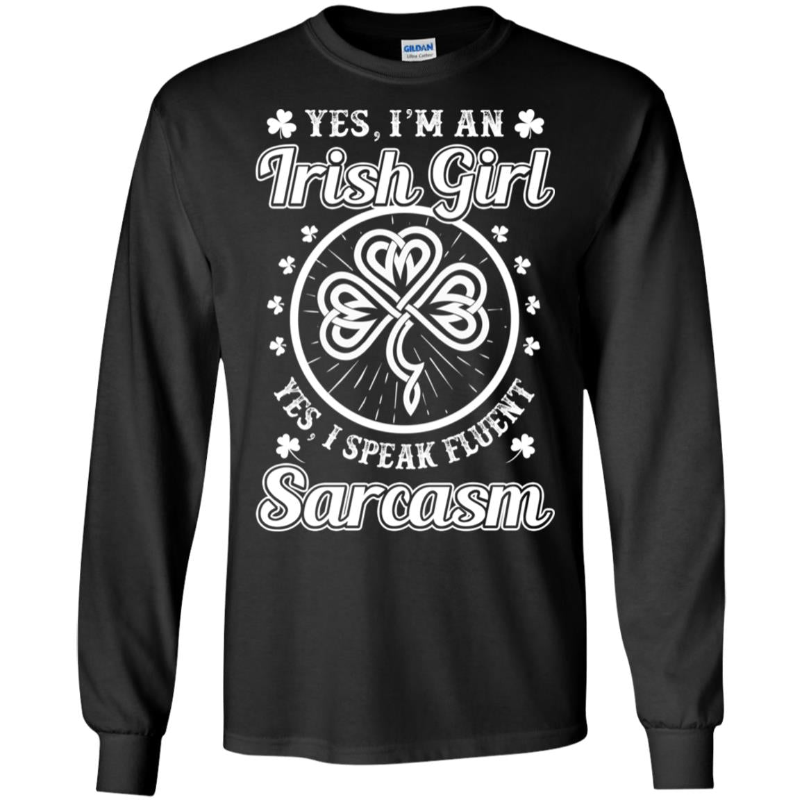Funny I'm An Irish Girl St Patrick's Day T-Shirt & Hoodie | Teecentury.com
