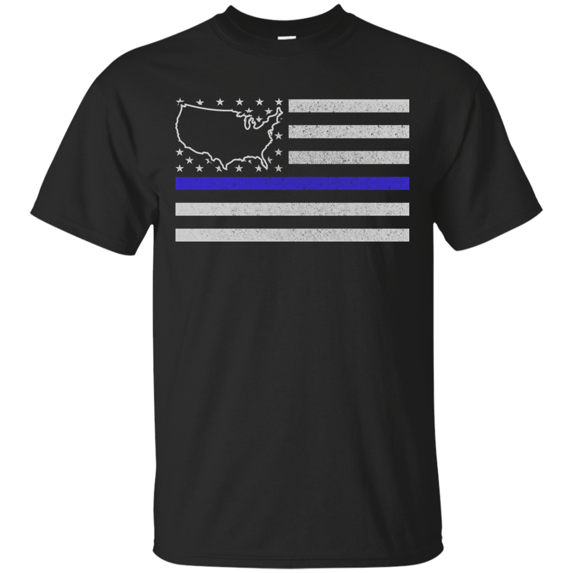 United States Thin Blue Line Police State T-Shirt & Hoodie | Teecentury.com