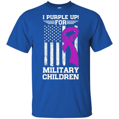 I Purple Up For Military Children Kid Child Gifts Youth Youth Shirt | Teecentury.com