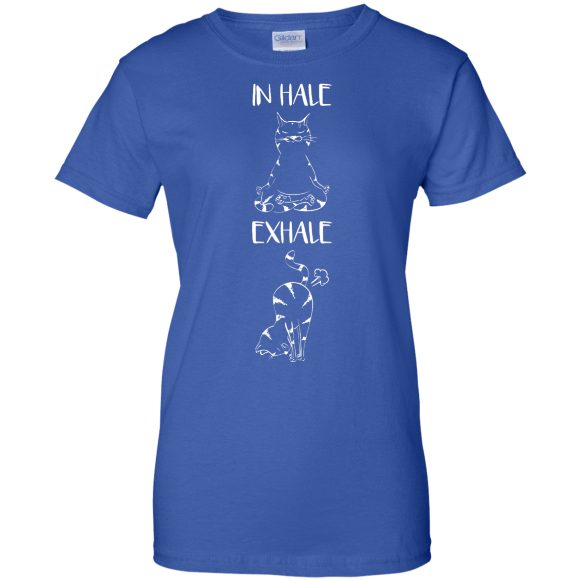 Yoga Cat Inhale Exhale T-Shirt & Hoodie | Teecentury.com