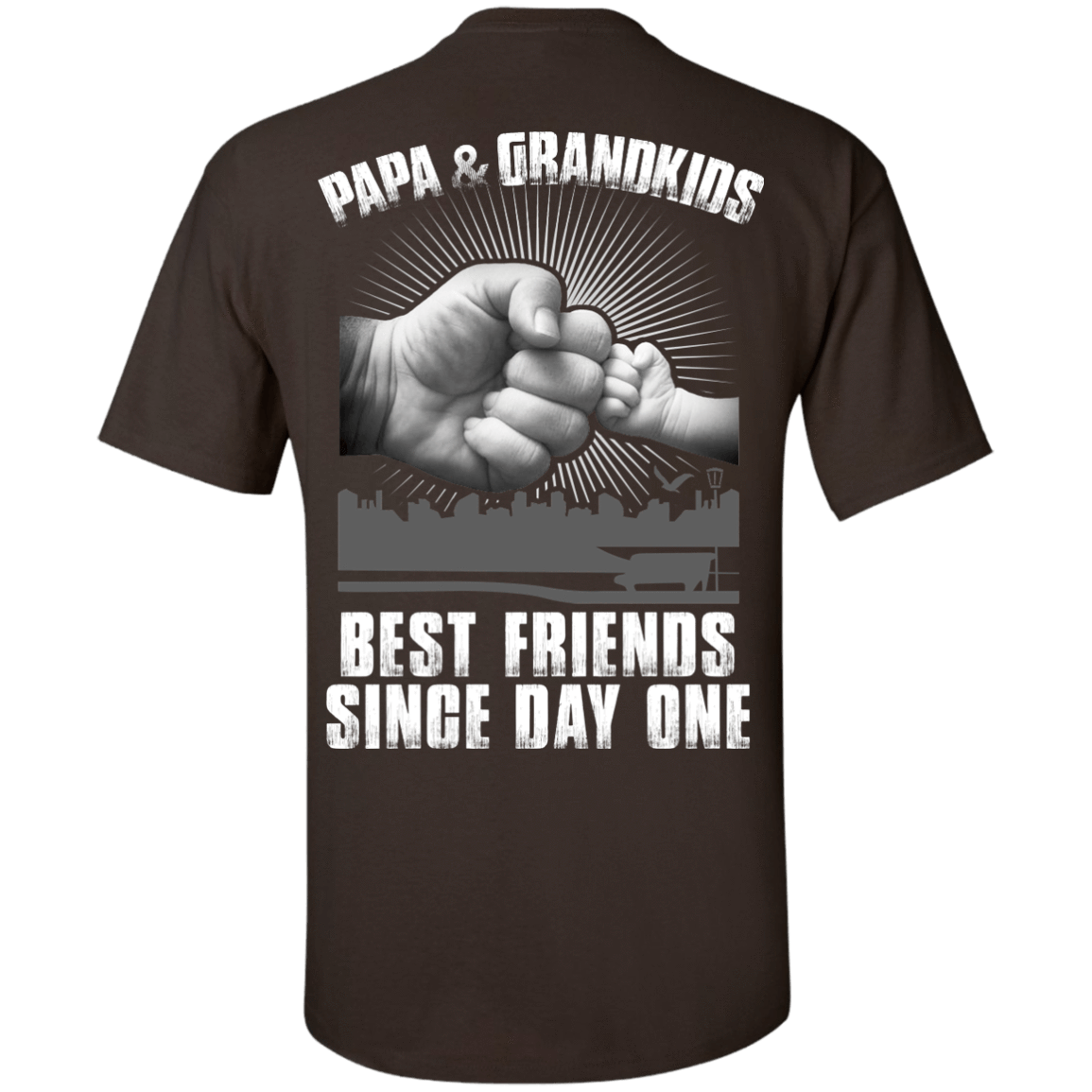 Papa And Grandkids Best Friends Single Day One T-Shirt & Hoodie | Teecentury.com