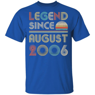 Legend Since August 2006 Vintage 16th Birthday Gifts T-Shirt & Hoodie | Teecentury.com