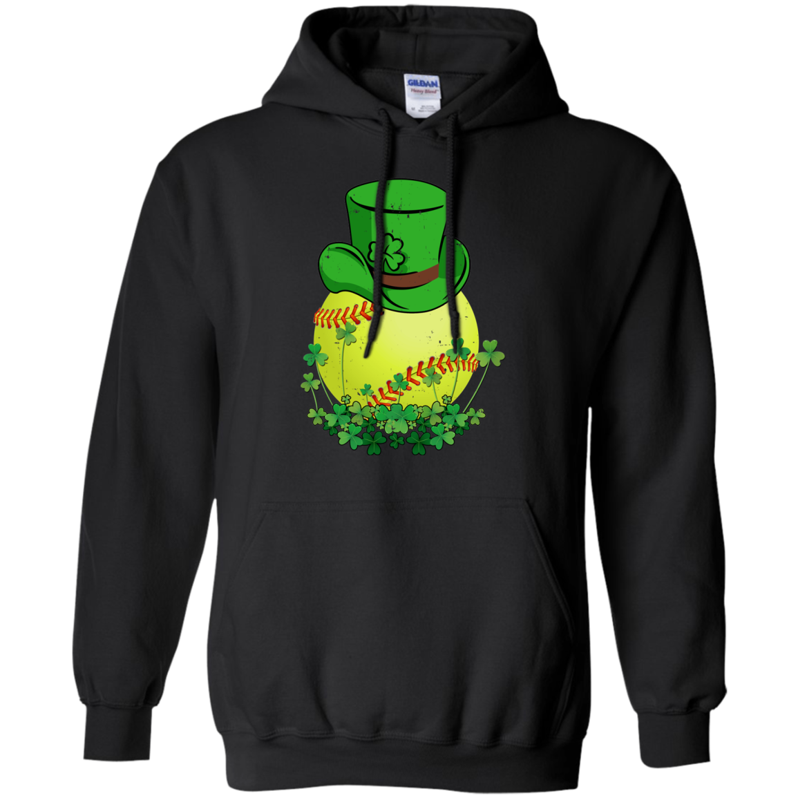 Shamrock Softball Leprechaun St Patricks Day T-Shirt & Hoodie | Teecentury.com