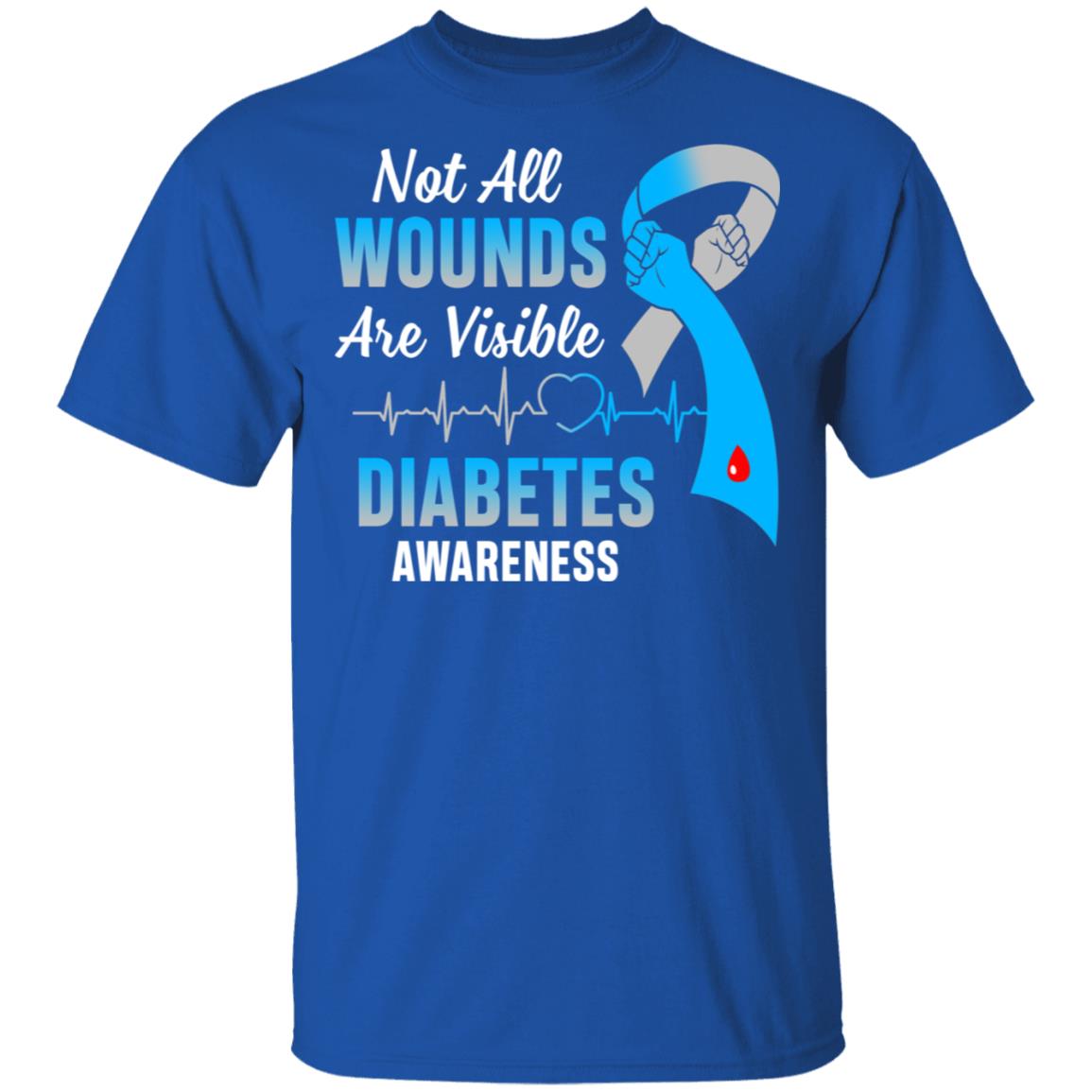 Diabetes Awareness Not All Wounds Are Visible T-Shirt & Hoodie | Teecentury.com