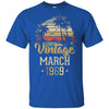 Retro Classic Vintage March 1969 53th Birthday Gift T-Shirt & Hoodie | Teecentury.com