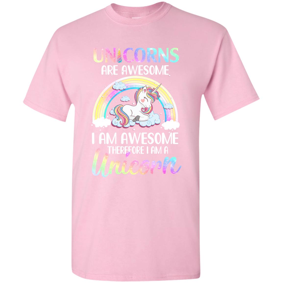 Unicorns Are Awesome I Am Awesome Therefore I Am A Unicorn Youth Youth Shirt | Teecentury.com