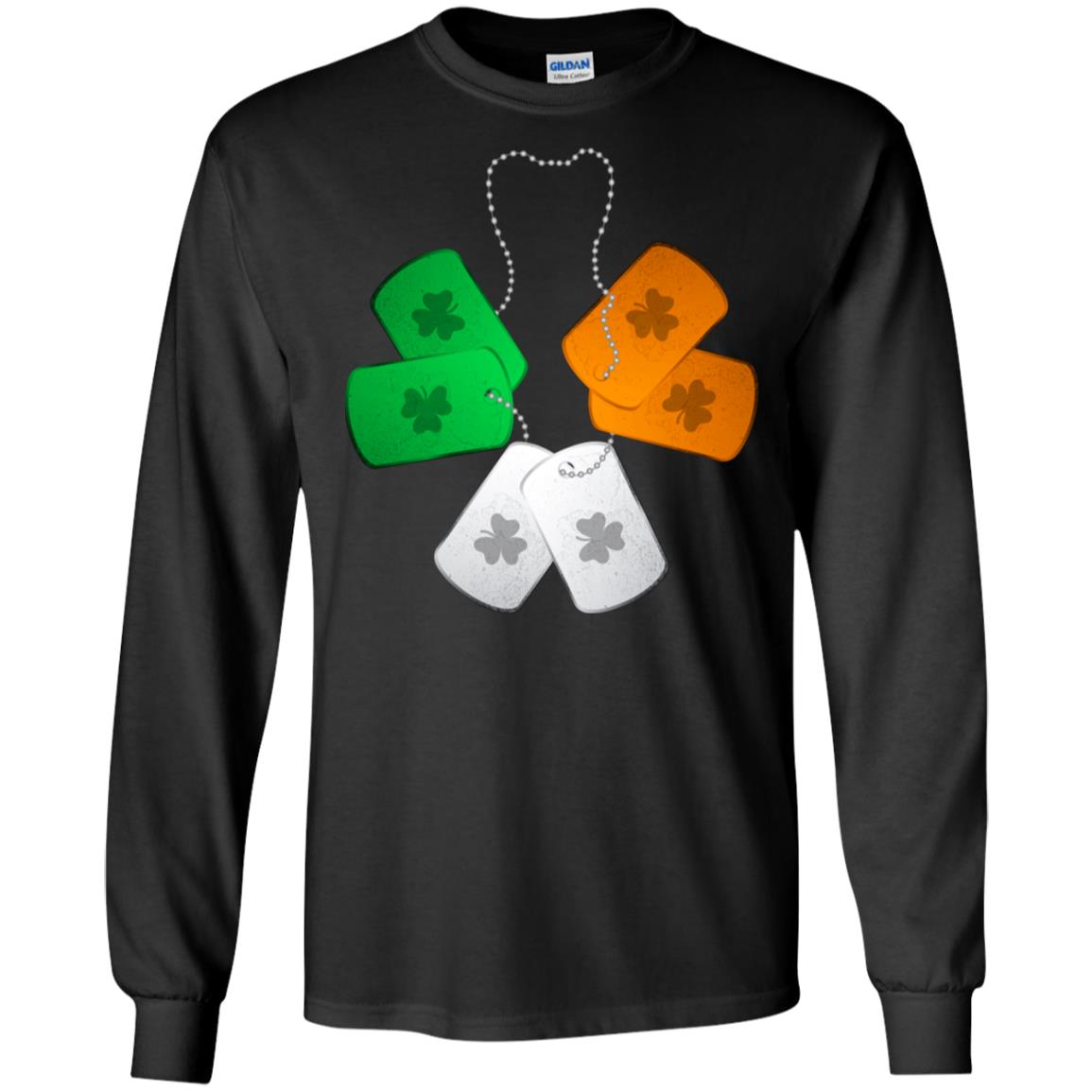 Shamrock Dogtag Soldier Army St Patrick's Day T-Shirt & Hoodie | Teecentury.com