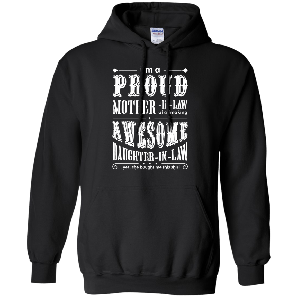 I'm A Proud Mother In Law Freaking Awesome Daughter In Law T-Shirt & Hoodie | Teecentury.com