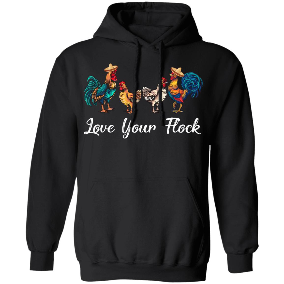 Love Your Flock Chicken Lover Funny Farmer T-Shirt & Tank Top | Teecentury.com