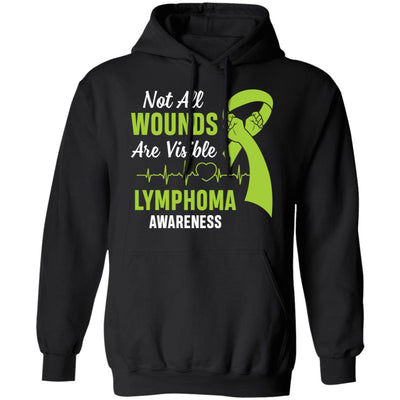 Lymphoma Awareness Green Not All Wounds Are Visible T-Shirt & Hoodie | Teecentury.com