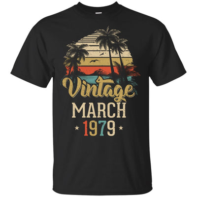 Retro Classic Vintage March 1979 43th Birthday Gift T-Shirt & Hoodie | Teecentury.com