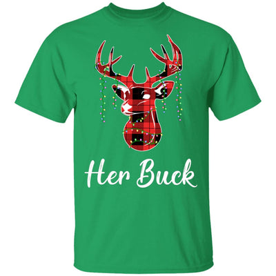 Her Buck Couples Matching Christmas Pajamas Costume Gift T-Shirt & Sweatshirt | Teecentury.com