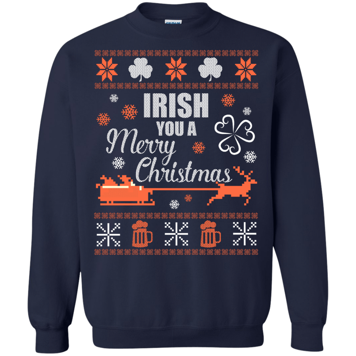 Irish You A Merry Chrristmas T-Shirt & Hoodie | Teecentury.com
