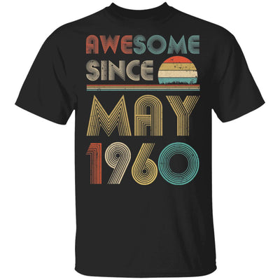 Awesome Since May 1960 Vintage 62th Birthday Gifts T-Shirt & Hoodie | Teecentury.com