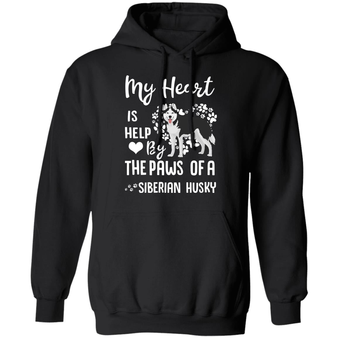 My Heart Is Held By The Paws Of A Siberian Husky Lover T-Shirt & Hoodie | Teecentury.com