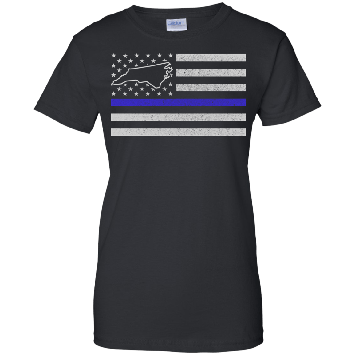 North Carolina Thin Blue Line Police State T-Shirt & Hoodie | Teecentury.com