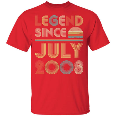 Legend Since July 2008 Vintage 14th Birthday Gifts Youth Youth Shirt | Teecentury.com
