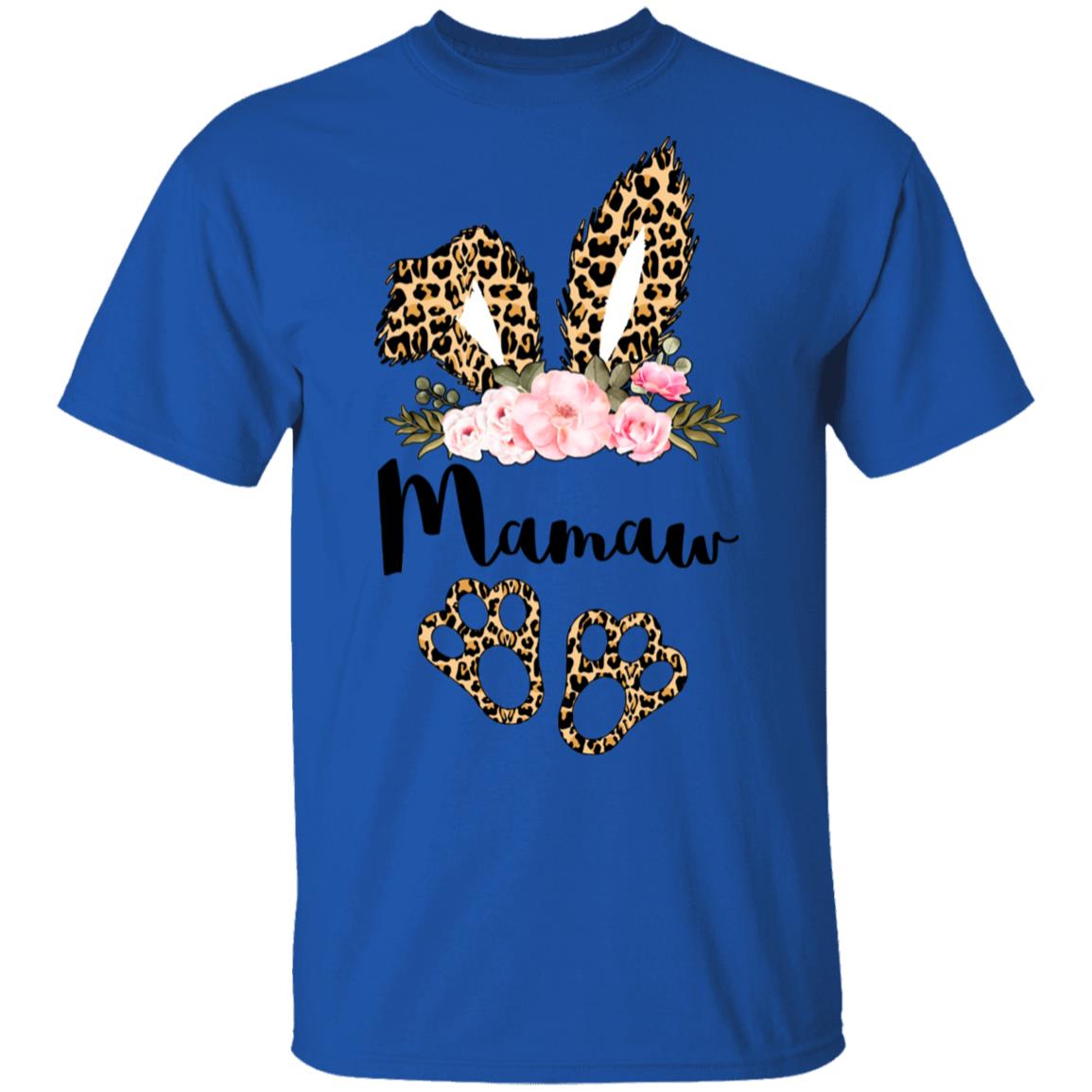 Flower Leopard Bunny Mamaw Easter Day Women Gifts T-Shirt & Hoodie | Teecentury.com