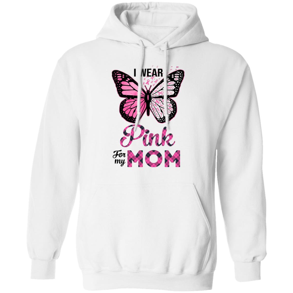 I Wear Pink For My Mom Butterfly Breast Cancer Awareness T-Shirt & Hoodie | Teecentury.com