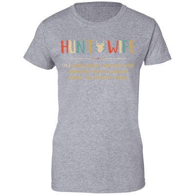 Vintage Funny Hunting Husband Hunt Wife Most Patient Married T-Shirt & Hoodie | Teecentury.com