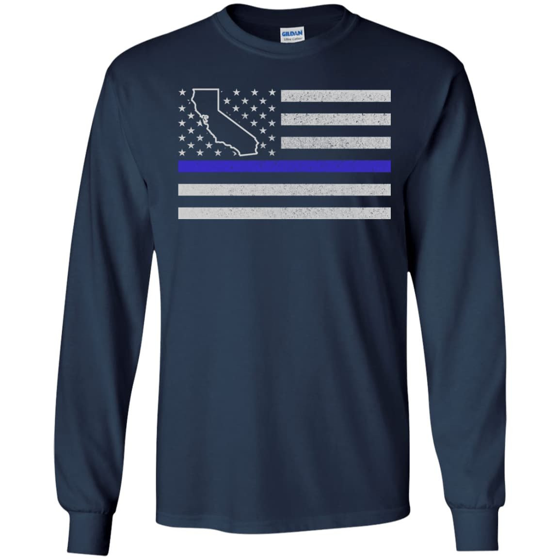 California Thin Blue Line Police State T-Shirt & Hoodie | Teecentury.com