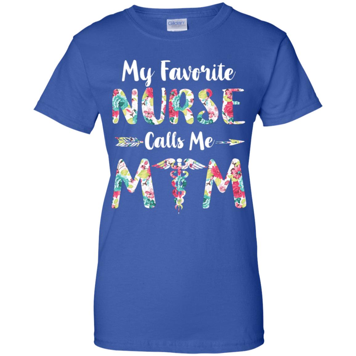 Floral My Favorite Nurse Calls Me Mom Mothers Day Gift T-Shirt & Hoodie | Teecentury.com
