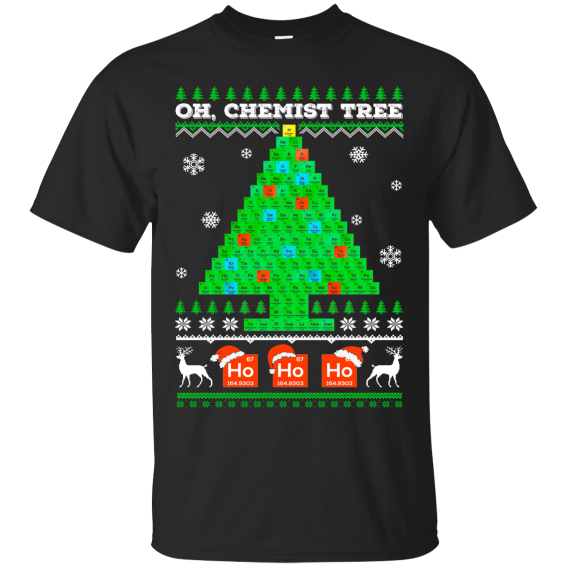 Oh, Chemist Tree Chemistry Tree Funny Ugly Christmas Science Oh, Chemist Tree Chemistry Tree Funny Ugly Christmas Science