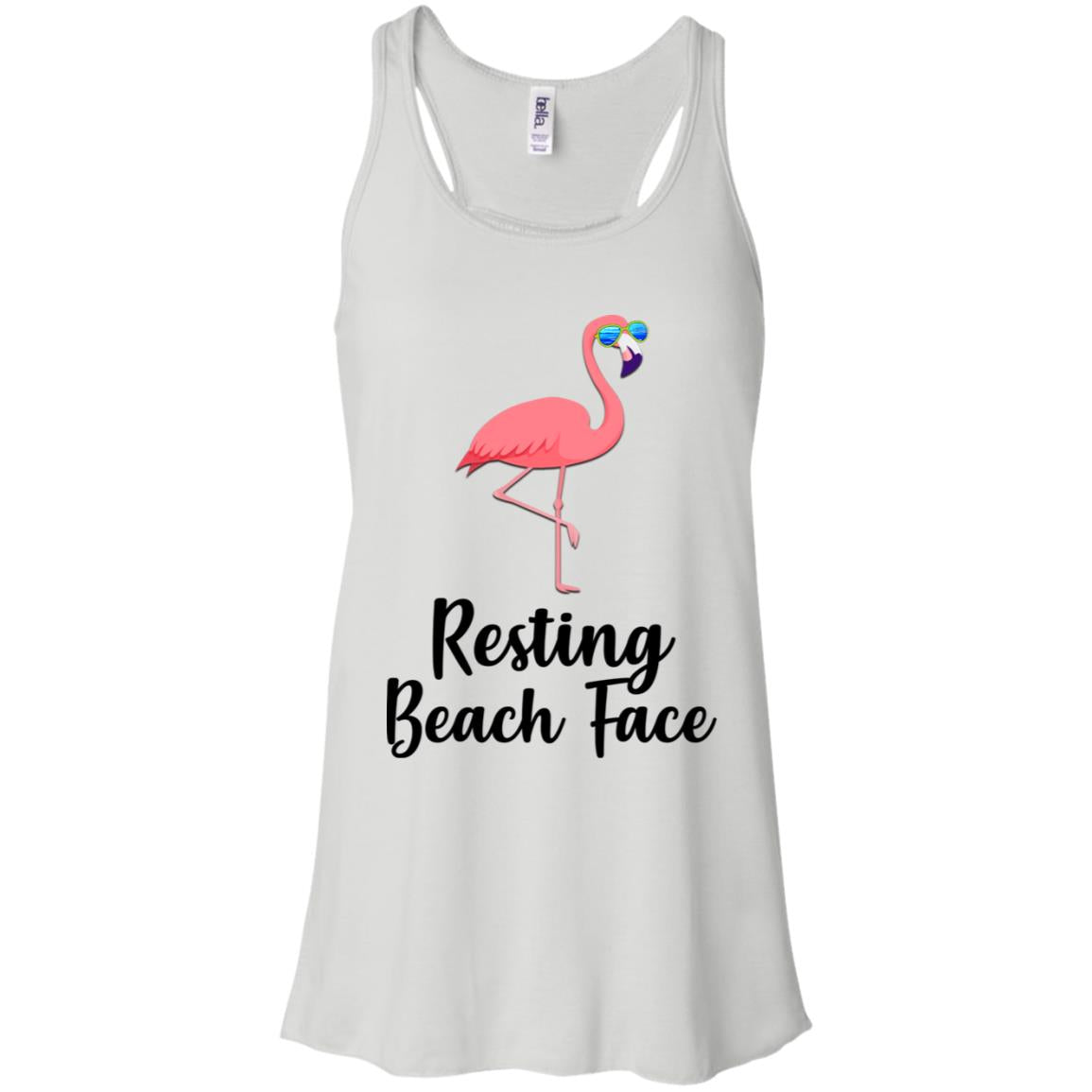 Resting Beach Face Flamingo Summer With Sunglasses T-Shirt & Tank Top | Teecentury.com
