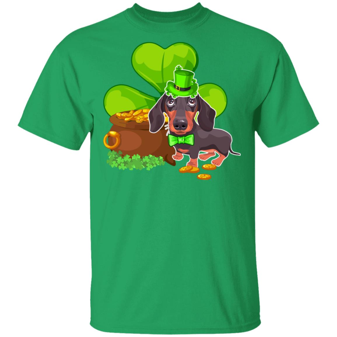 Dachshund St Patrick's Day Irish Dog Lover Funny Gifts T-Shirt & Hoodie | Teecentury.com