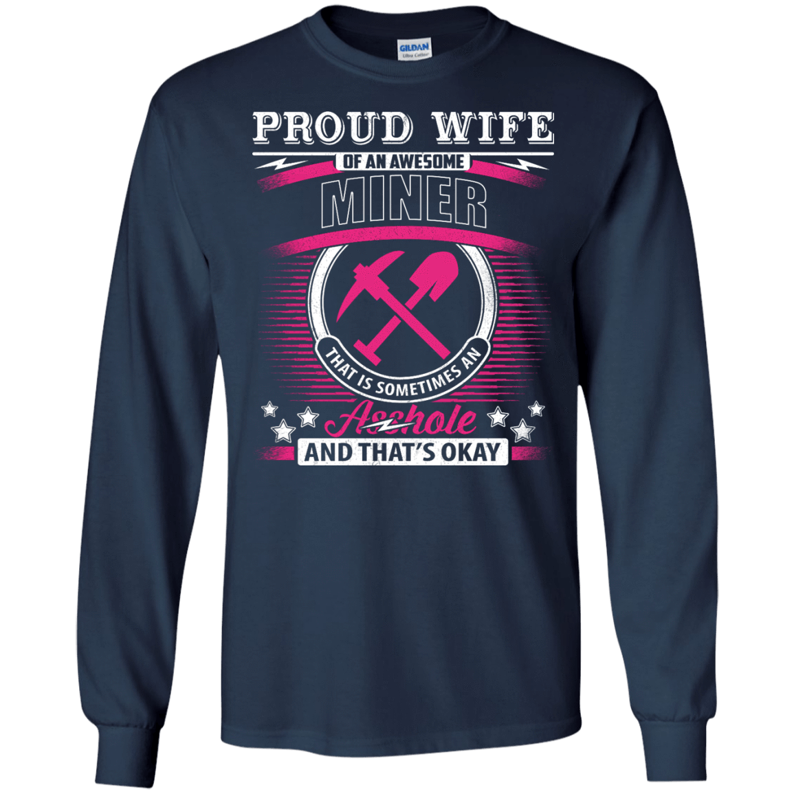 Proud Wife Of An Awesome Miner T-Shirt & Hoodie | Teecentury.com