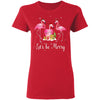 Family Holiday Let's Be Merry Christmas Flamingo T-Shirt & Sweatshirt | Teecentury.com