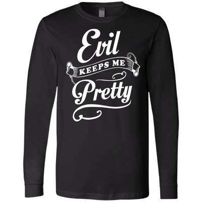 Evil Keeps Me Pretty T-Shirt & Tank Top | Teecentury.com