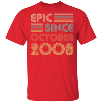 Epic Since October 2008 Vintage 14th Birthday Gifts Youth Youth Shirt | Teecentury.com