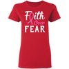 Breast Cancer Awareness Pink Ribbon Faith Over Fear T-Shirt & Hoodie | Teecentury.com
