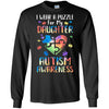 I Wear A Puzzle For My Daughter Autism Awareness T-Shirt & Hoodie | Teecentury.com