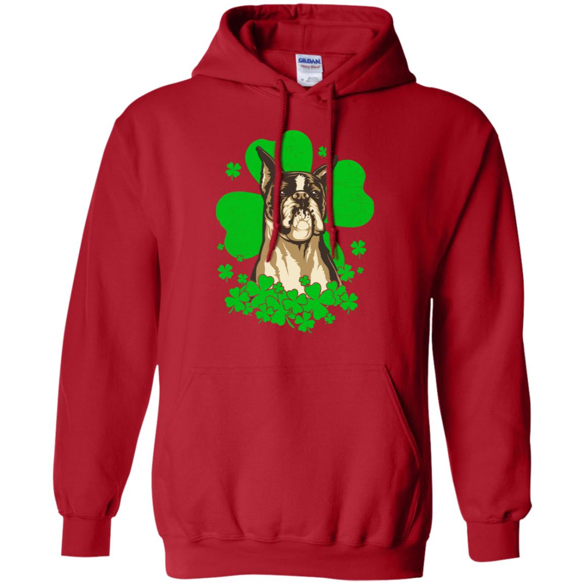 Boxer St. Patrick's Day Clovers T-Shirt & Hoodie | Teecentury.com