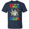 I'm His Voice He Is My Heart Autism Awareness T-Shirt & Hoodie | Teecentury.com