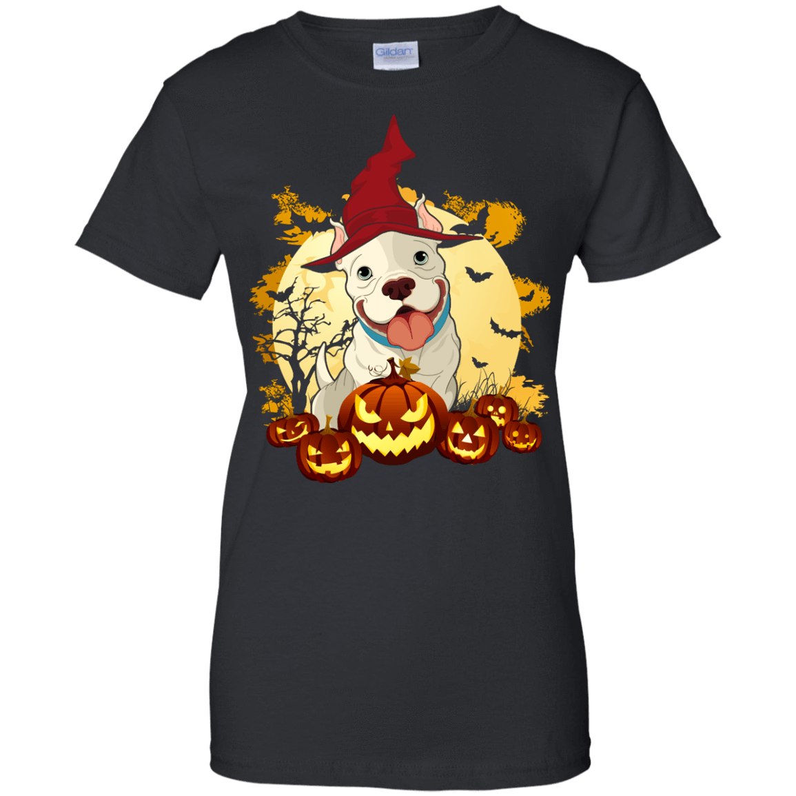 Pitbull Halloween Pumpkin T-Shirt & Hoodie | Teecentury.com