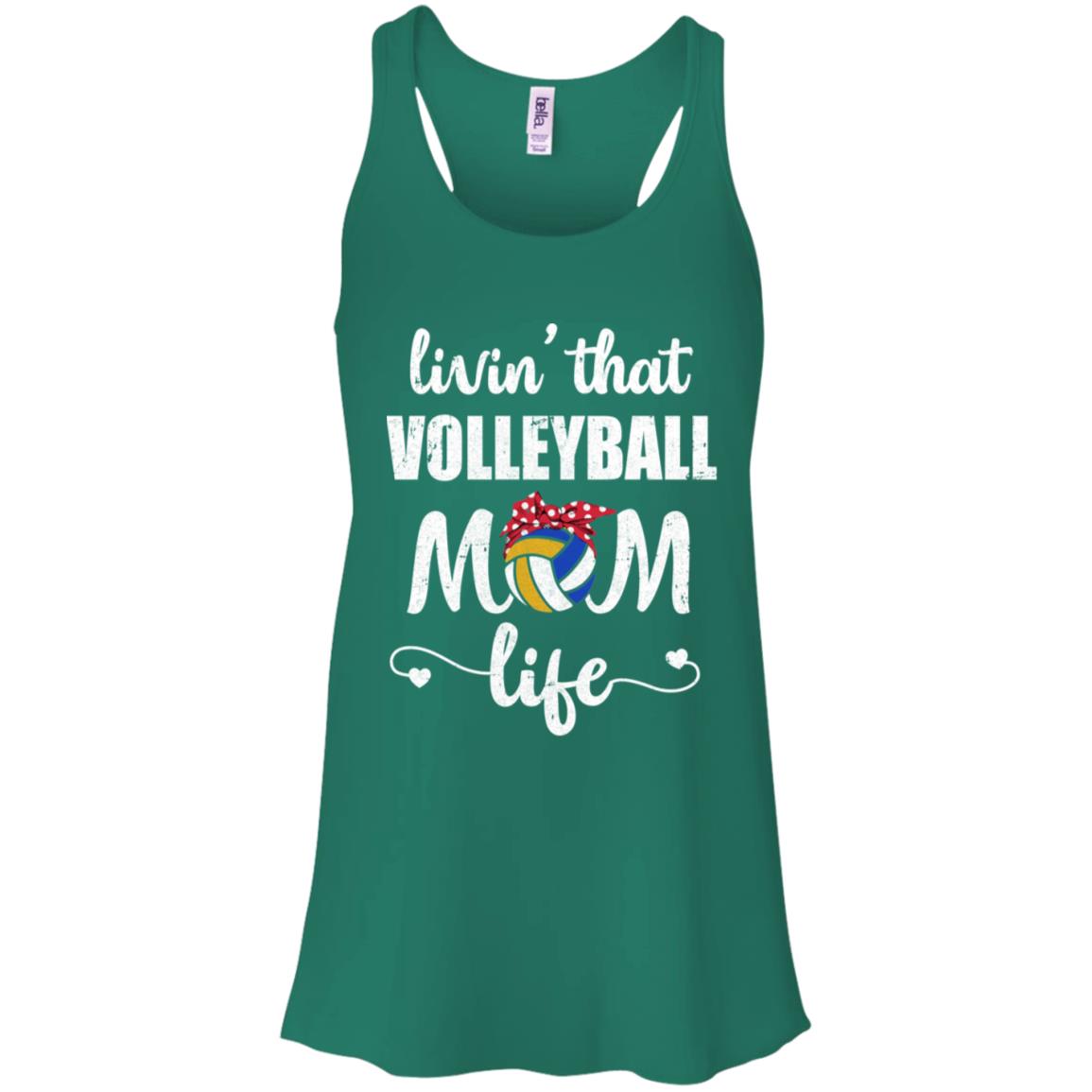 Living That Volleyball Mom Life Mothers Day Gifts T-Shirt & Tank Top | Teecentury.com