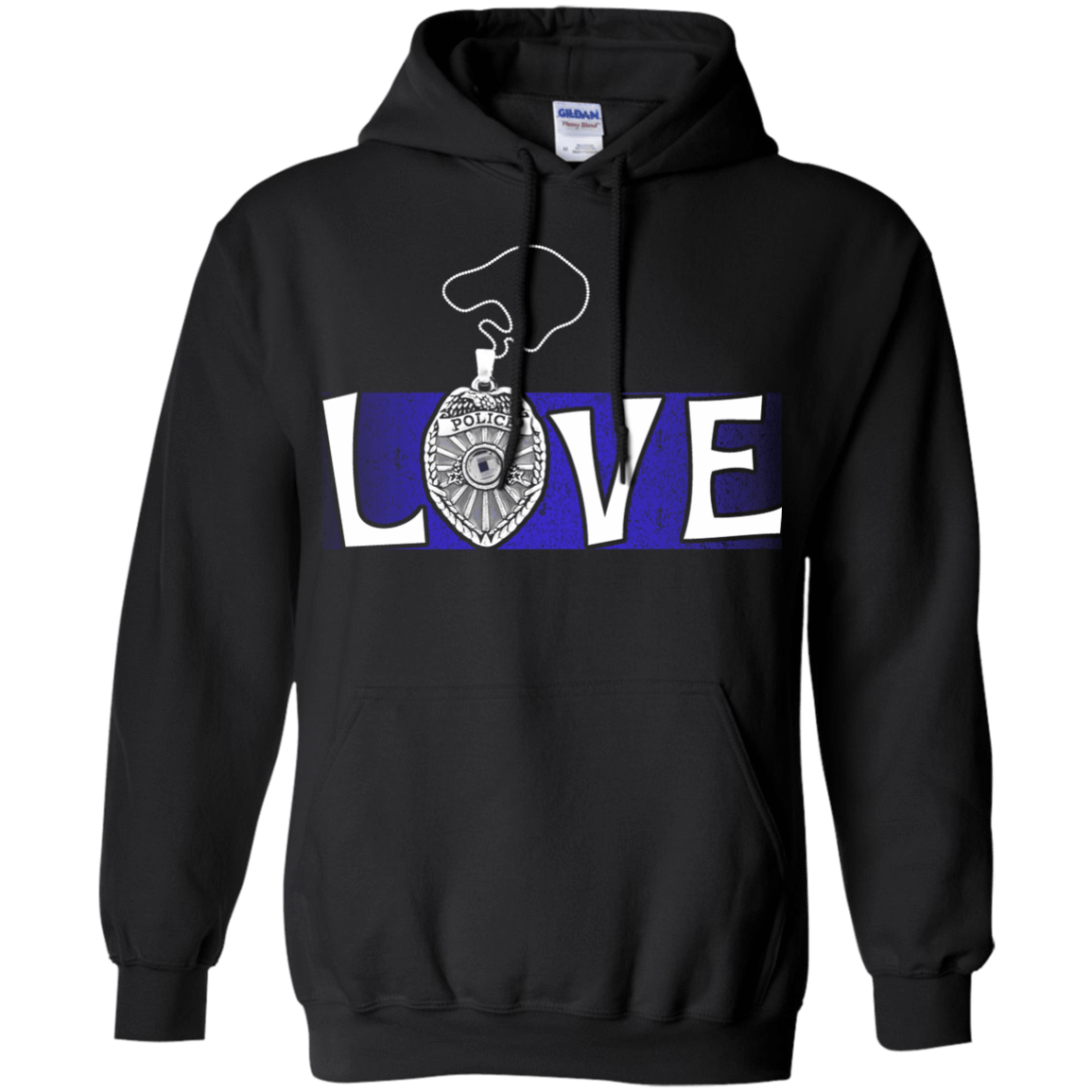 Love Police Thin Blue Line T-Shirt & Hoodie | Teecentury.com