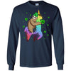 Leprechaun Sloth Riding Llama Unicorn St Patricks Day T-Shirt & Hoodie | Teecentury.com