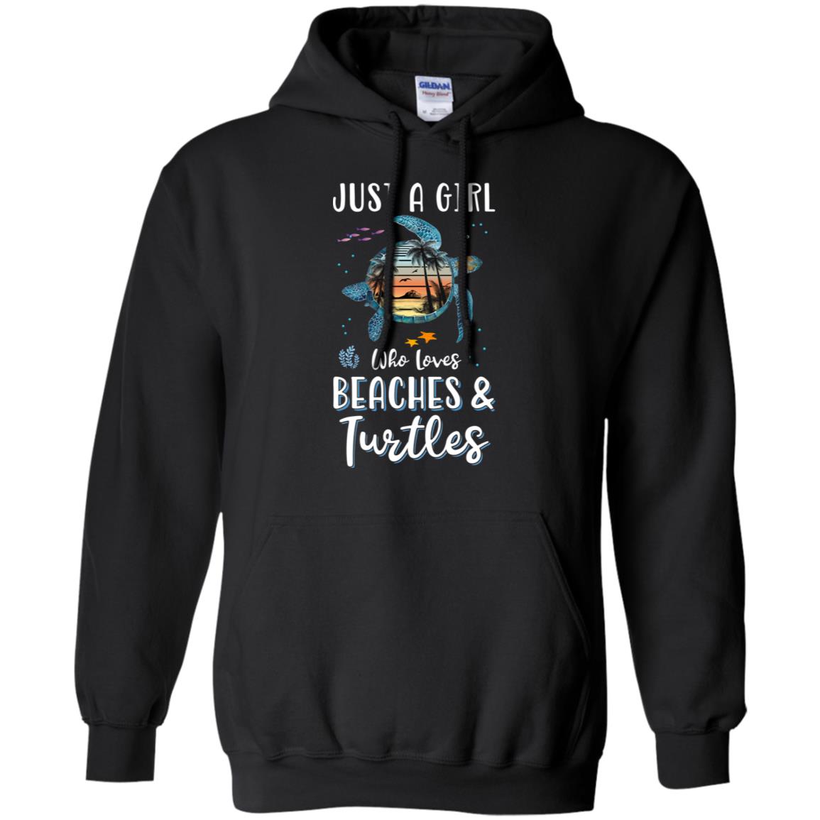 Just A Cute Girl Who Loves Turtles And Beaches T-Shirt & Tank Top | Teecentury.com