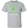 Faith Hope Love Green Butterfly Liver Cancer Awareness T-Shirt & Hoodie | Teecentury.com