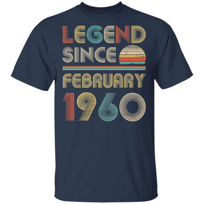 Legend Since February 1960 Vintage 62th Birthday Gifts T-Shirt & Hoodie | Teecentury.com