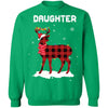 Daughter Deer Red Plaid Christmas Family Matching Pajamas T-Shirt & Sweatshirt | Teecentury.com