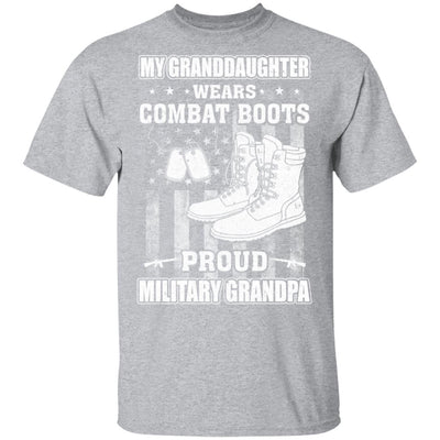 My Granddaughter Wears Combat Boots Proud Military Grandpa T-Shirt & Hoodie | Teecentury.com